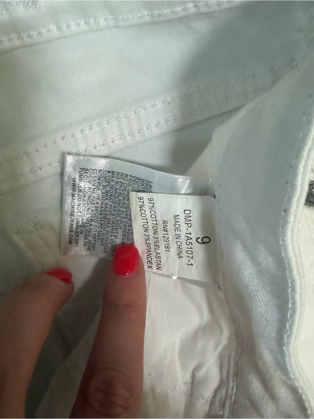 Machine White Skinny Ripped Jeans - Picture 3 of 14